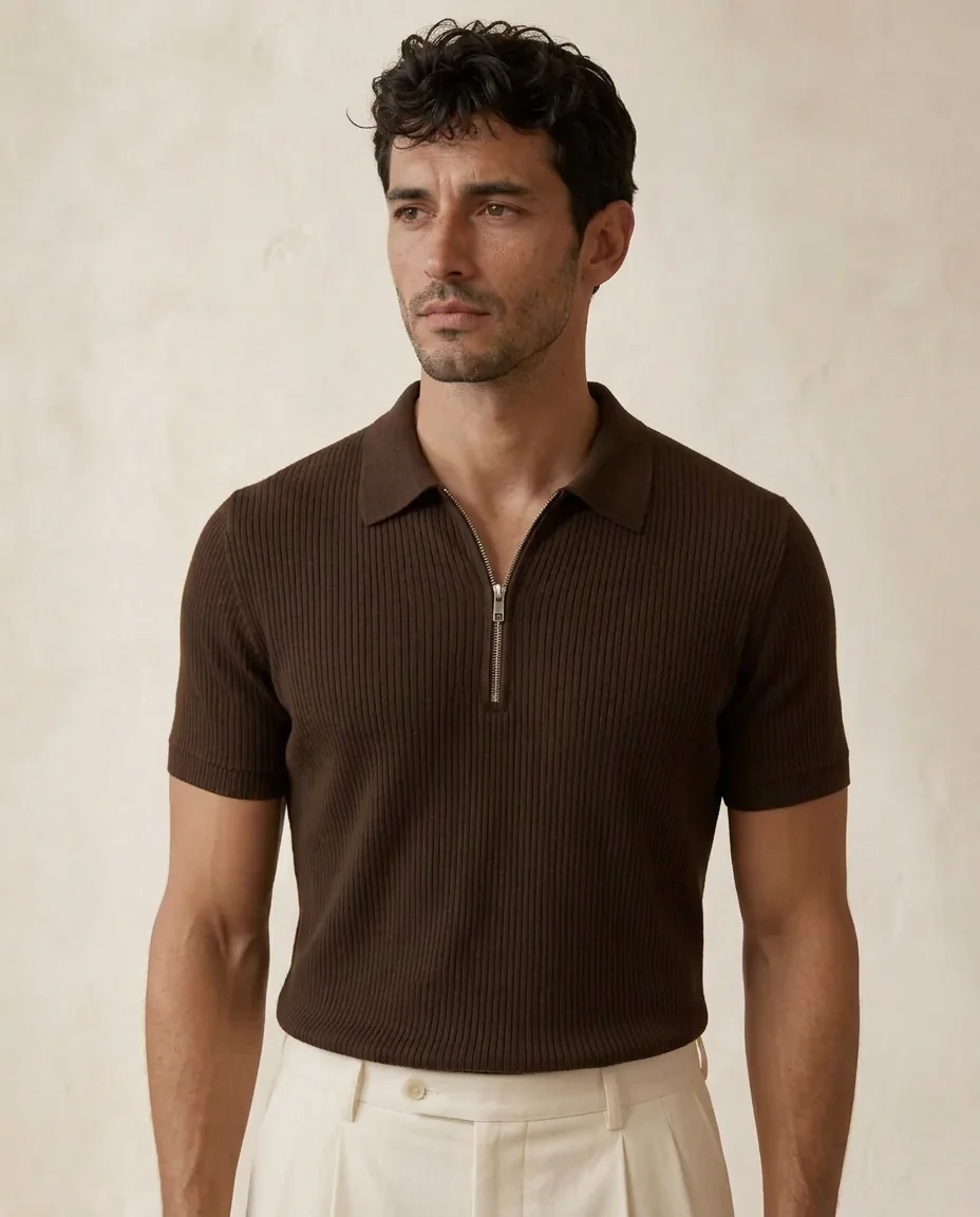 Quarter Zip Polo